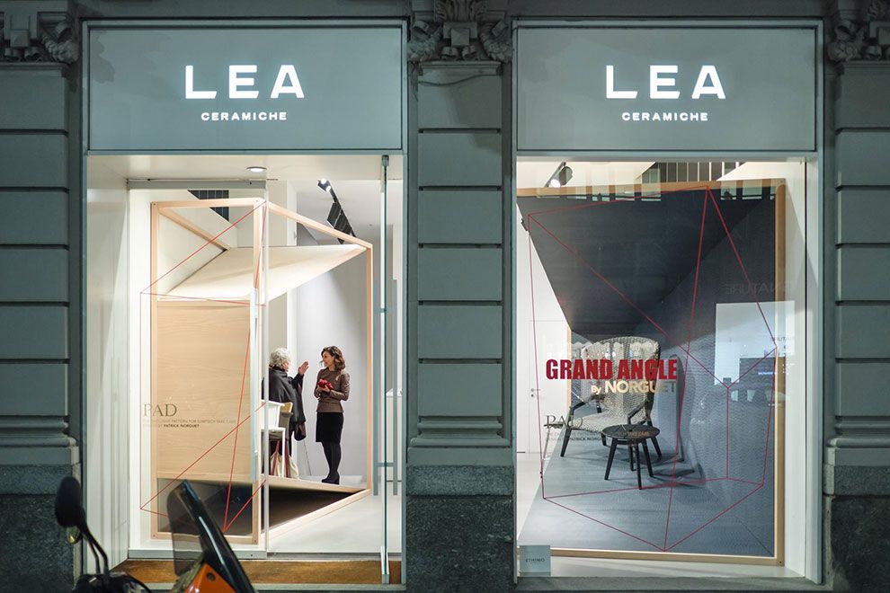 Патрик Норгет разработал оконные витрины в Lea Ceramiche Showroom Milano