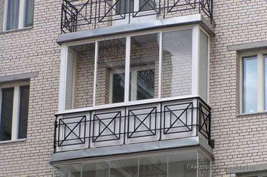 Виды французских балконов.