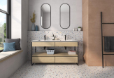 Пять вариантов плитки актуальных оттенков в оформление ванной комнаты