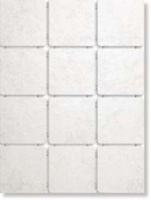 Плитка 1223 Ницца светло-серый, полотно 30х40 из 12 частей 9,9x9,9