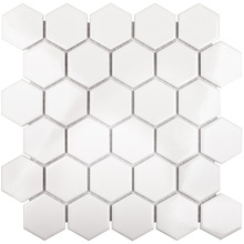 Мозаика Hexagon small White Glossy (IDL1001)