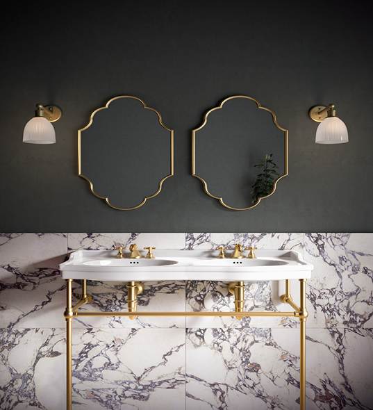 10 трендов плитки для ванной в 2025 году: фактура, мрамор и цвет