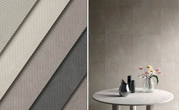 фактурная настенная плитка в гостиную