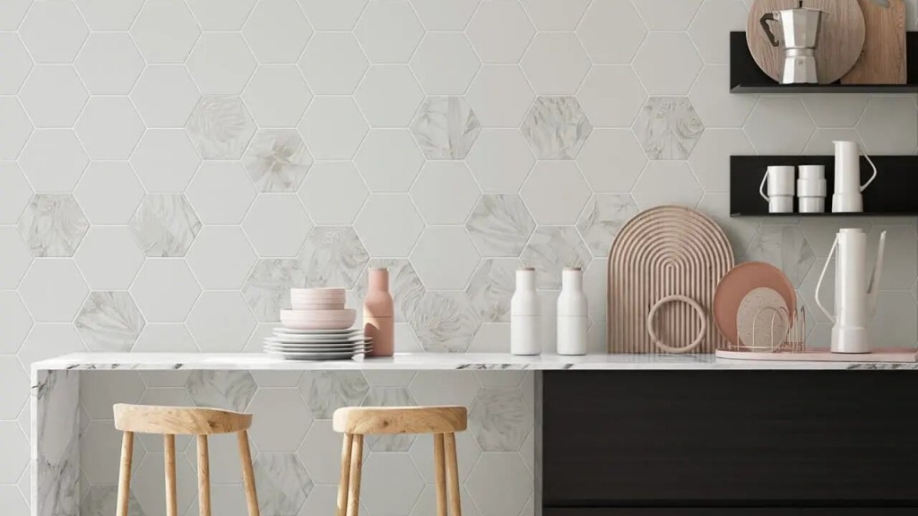 Плитка Borneo Stone White Drops