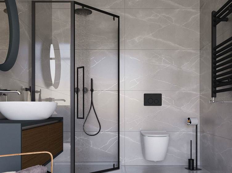 керамогранит под камень для маленькой ванной