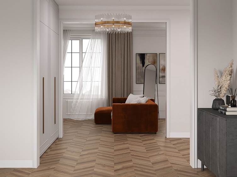 керамогранит в рустикальном стиле под дерево