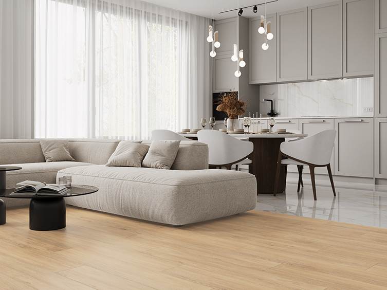 керамогранит для кухни в светлых тонах из коллекции Dandy