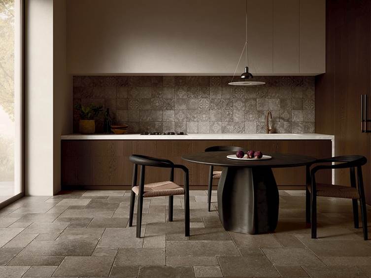 матовый напольный керамогранит для дома под камень