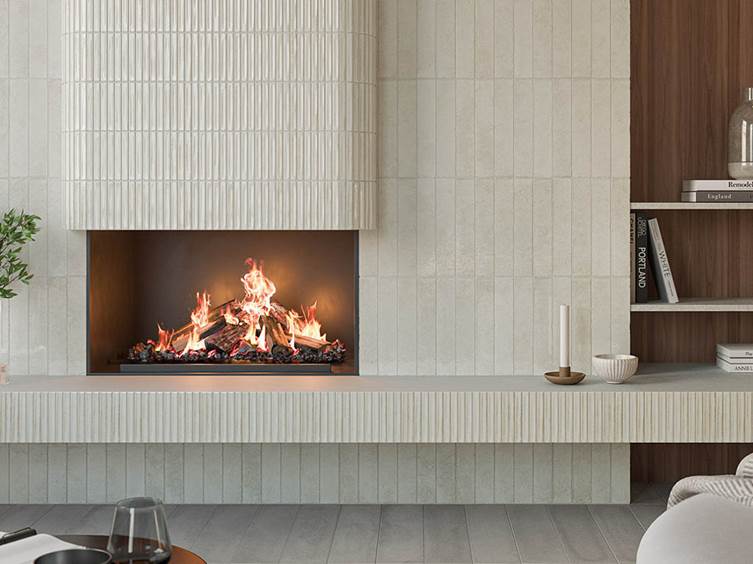 плитка кабанчик в светлых тонах для гостиной