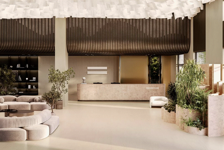 керамогранит большого формата от из коллекции 'Мока Крем' Kerama Marazzi