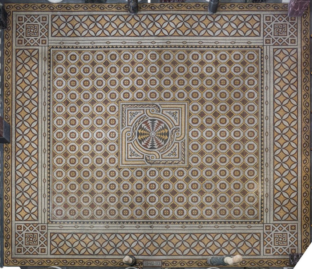 Мозаичный пол, Херсонес. VI в. н. э. Коллекция Эрмитажа.