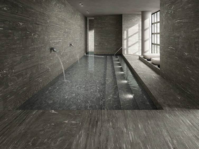 рельефный керамогранит для отделки спа зон