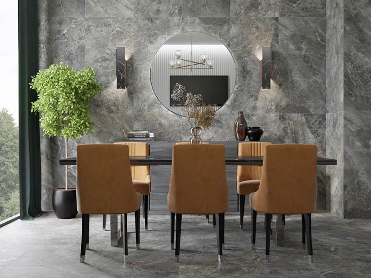 керамогранит с рисунком под мрамор в гостиную