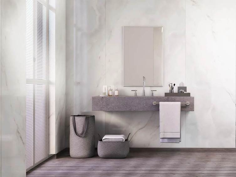 керамогранит с рисунком под мрамор в темных тонах