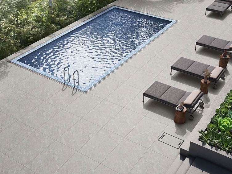 матовый керамогранит с нескользящей поверхностью для террасы