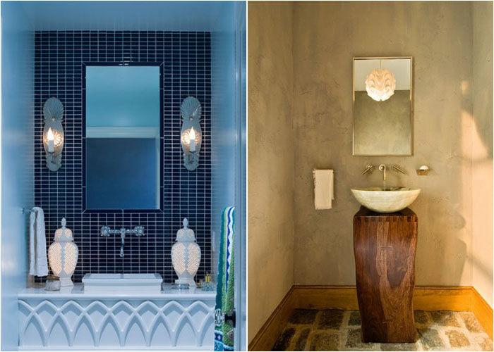Интерьер туалетной комнаты от Lucy Interior Design и Witt Construction