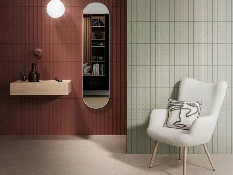 настенная 3D плитка для дома в пастельных тонах