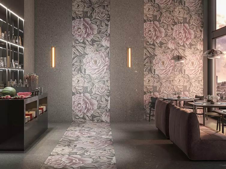 керамическое панно для коммерческих помещений