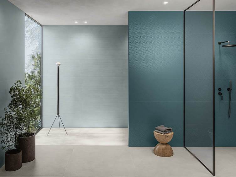 акцентный керамогранит в ярких цветах