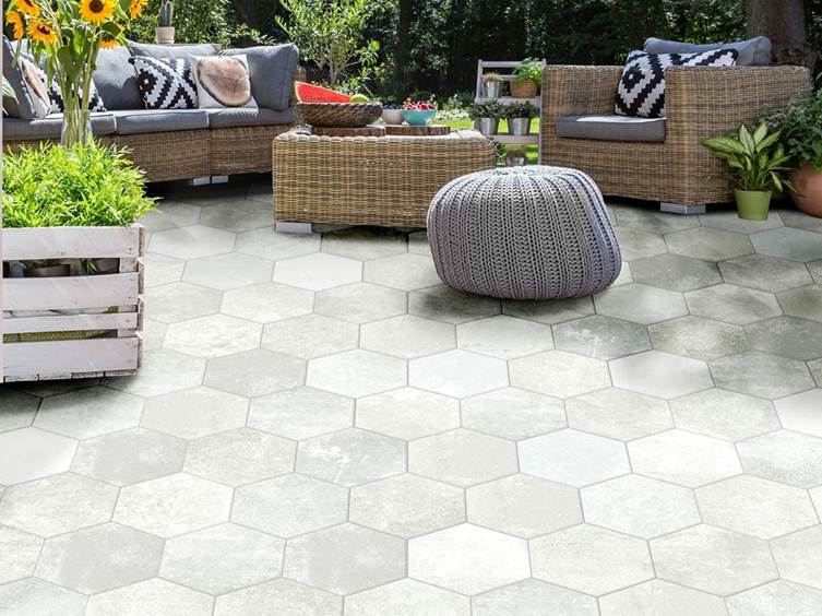 шестиугольная плитка для улицы 
