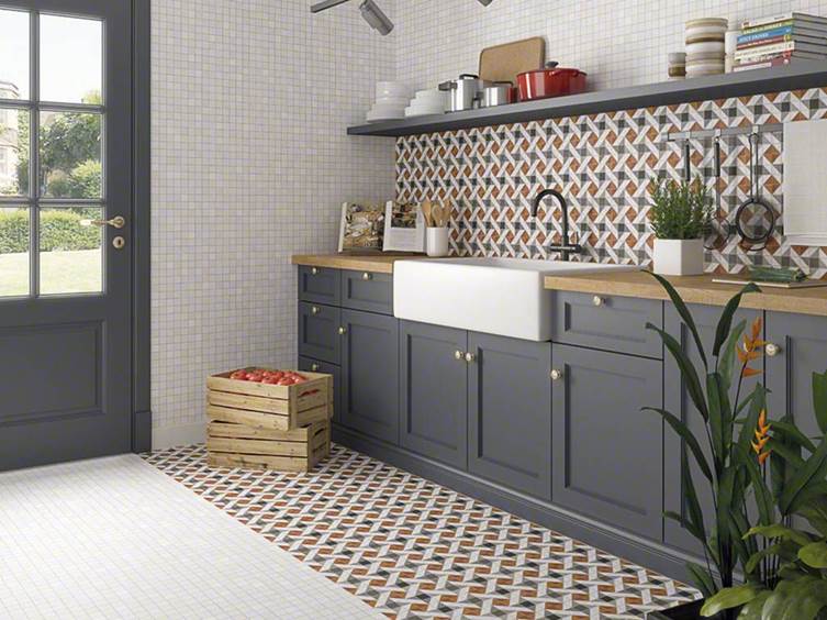 мозаика в интерьере кухни