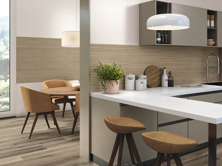 Керамогранит с рельефной матовой поверхностью из коллекции Koen от испанского производителя APE Ceramica