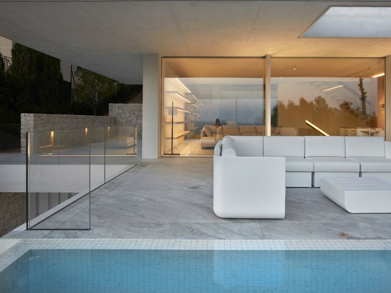Мозаика для украшения бассейна дома «La Casa Oslo» архитектора Ramón Esteve
