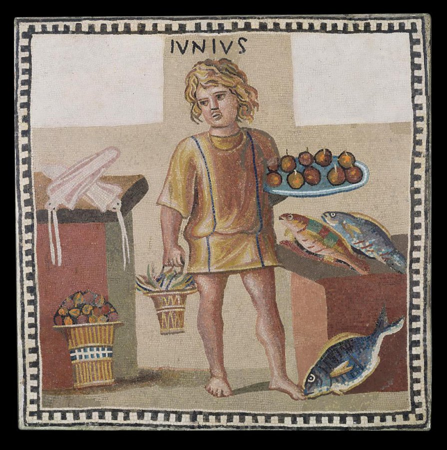 Мозаика «Июнь», III в. н. э. В 1925 г. поступила в Эрмитаж из Зимнего дворца