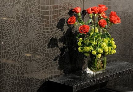 Коллекция Caesarstone Motivo, узор поверхности "черный крокодил" Коллекция Caesarstone Motivo, узор поверхности "черный крокодил"