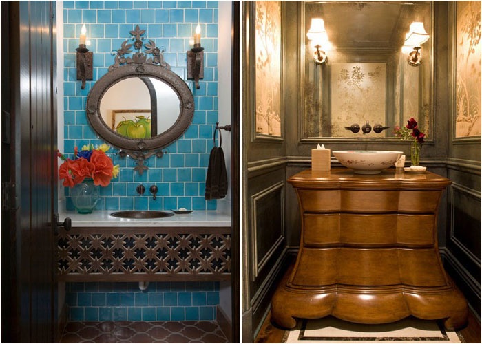 Интерьер туалетной комнаты от Hann Builders и Harte Brownlee & Associates Interior Design