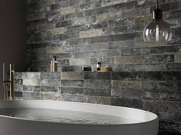 плитка под бетон в ванную комнату