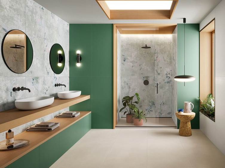 матовый керамогранит для ванной комнаты