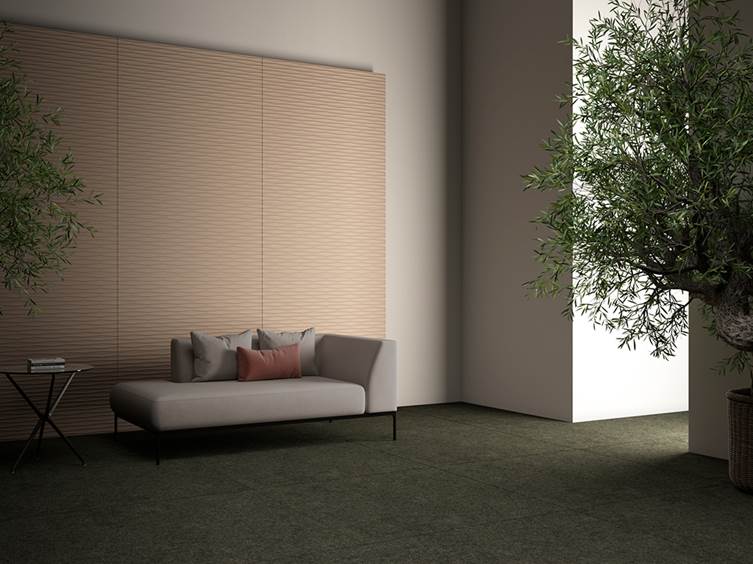 настенная 3д плитка как акцент