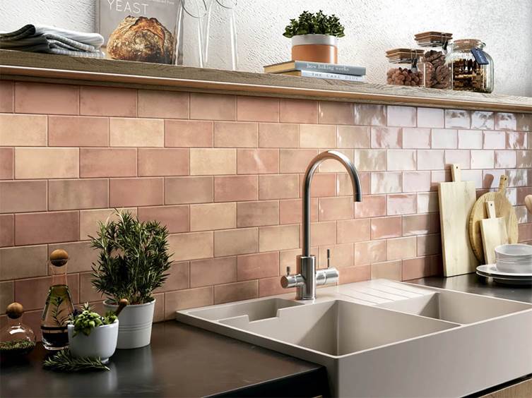 плитка кабанчик для кухни в стиле ретро