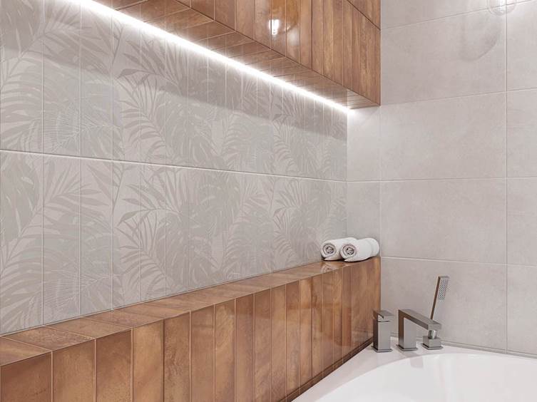 керамогранит для интерьера в прованском стиле в ванную комнату