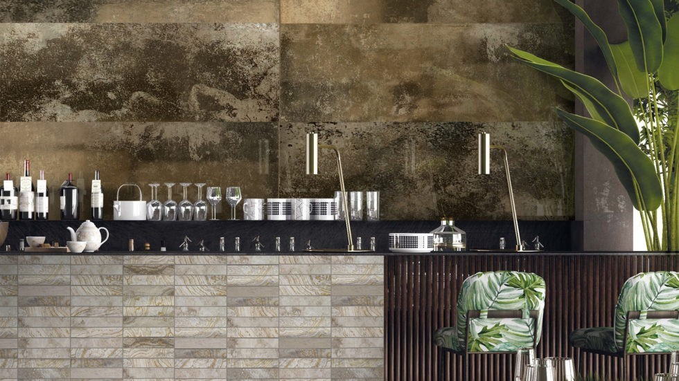 плитка из белой глины коллекции Mirror