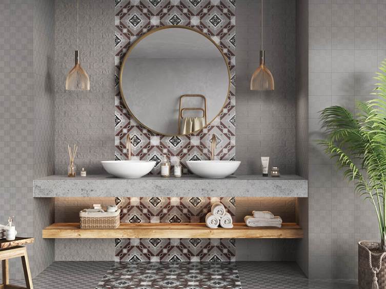 плитка для ванной комнаты в стиле ар деко