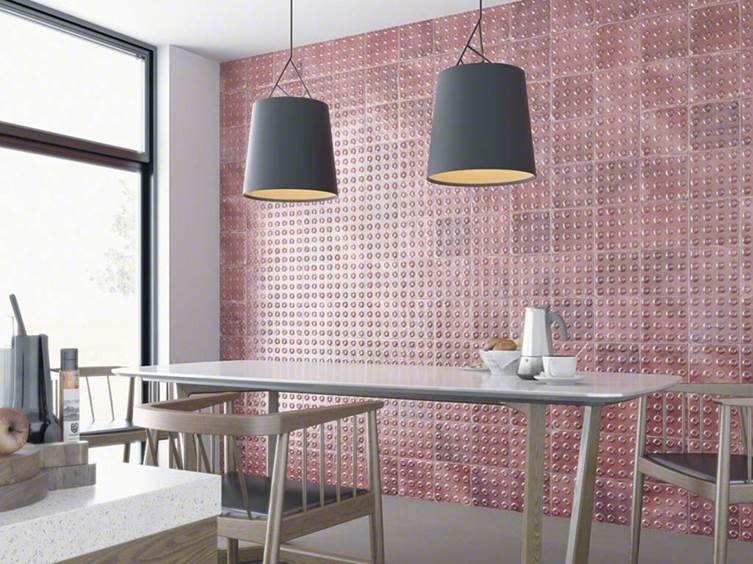 объемная настенная плитка для дома в ярких цветах