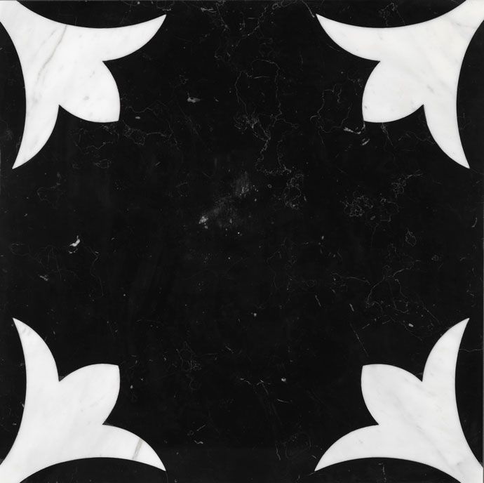 Напольная плита Prestige из белого и черного мрамора (Devon & Devon).