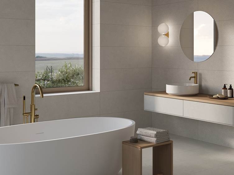 матовый керамогранит для ванной комнаты