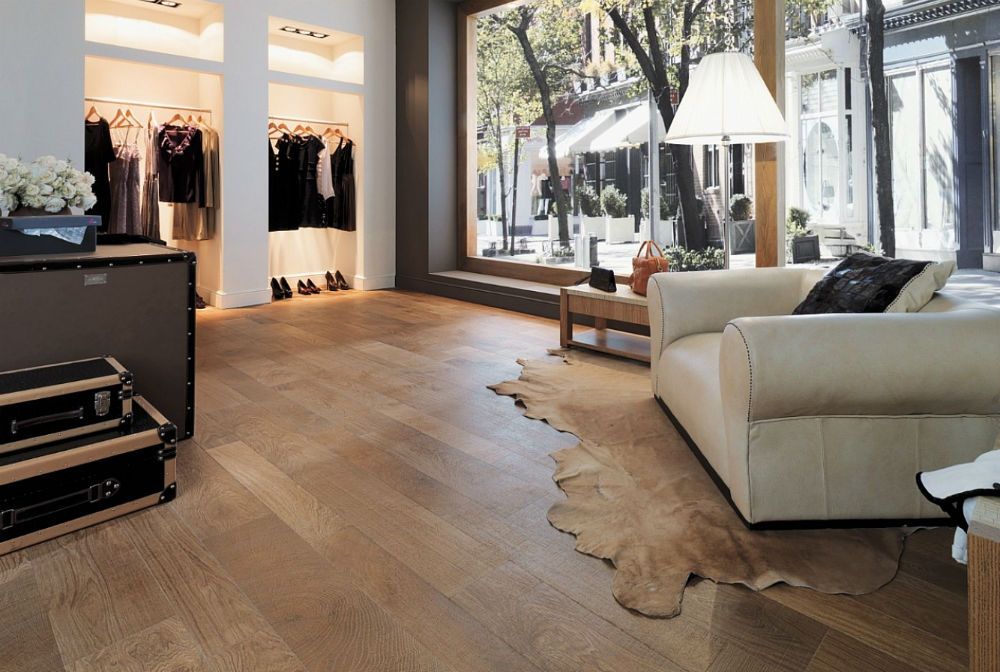 Напольная плитка Oxford торговой марки Porcelanosa — отличная имитация паркетной доски