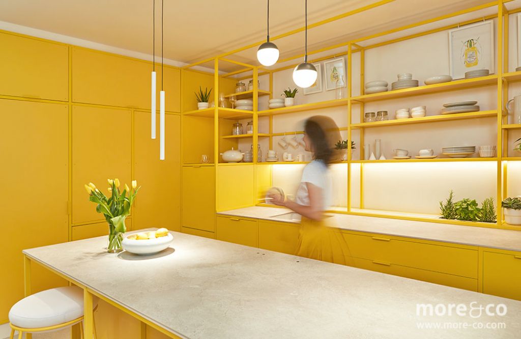 Первый проект, в котором будут представлены продукты марки - интерьер "Kitchen for Life", разработанный в студии MORE&Co. Первый проект, в котором будут представлены продукты марки - интерьер "Kitchen for Life", разработанный в студии MORE&Co.