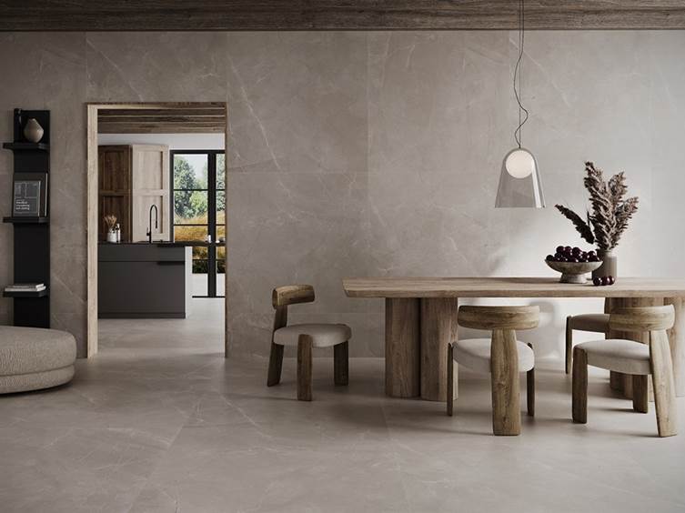 керамогранит в современном стиле для гостиной