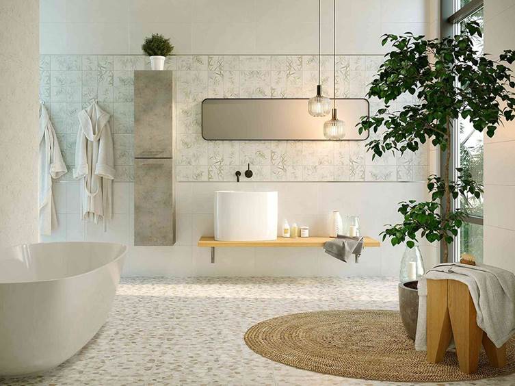 керамогранит терраццо для ванных комнат