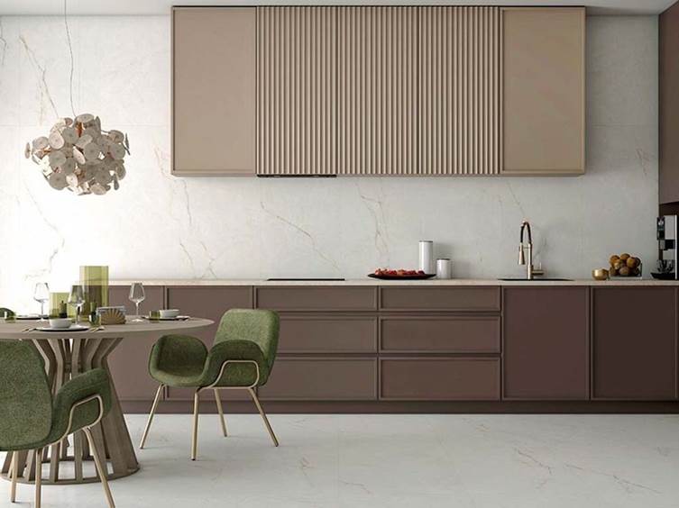 настенная плитка для кухни с рисунком под мрамор