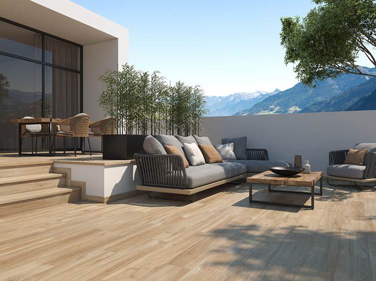 плитка для терассы под дерево