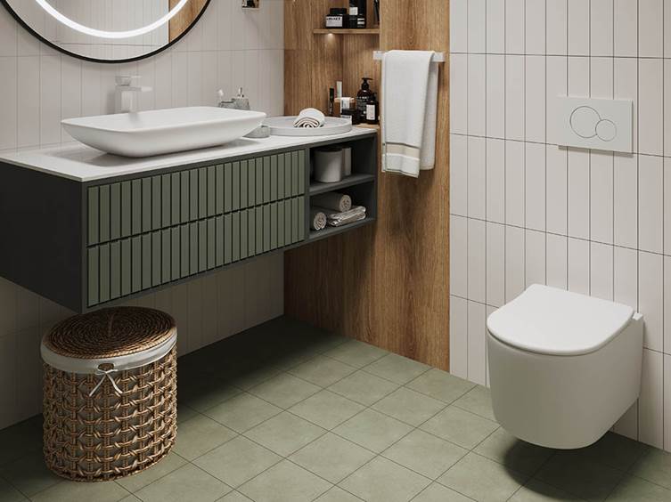 керамогранит для дома в зеленых оттенках