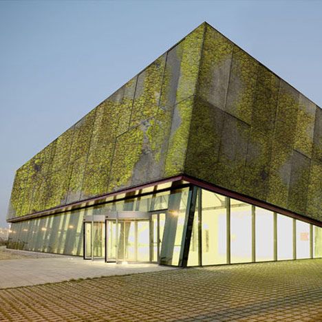 Моделирование растительности на фасаде культурного центра El Prat de Llobregat.