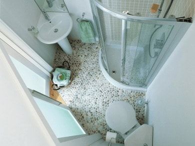 Небольшие современные ванные комнаты