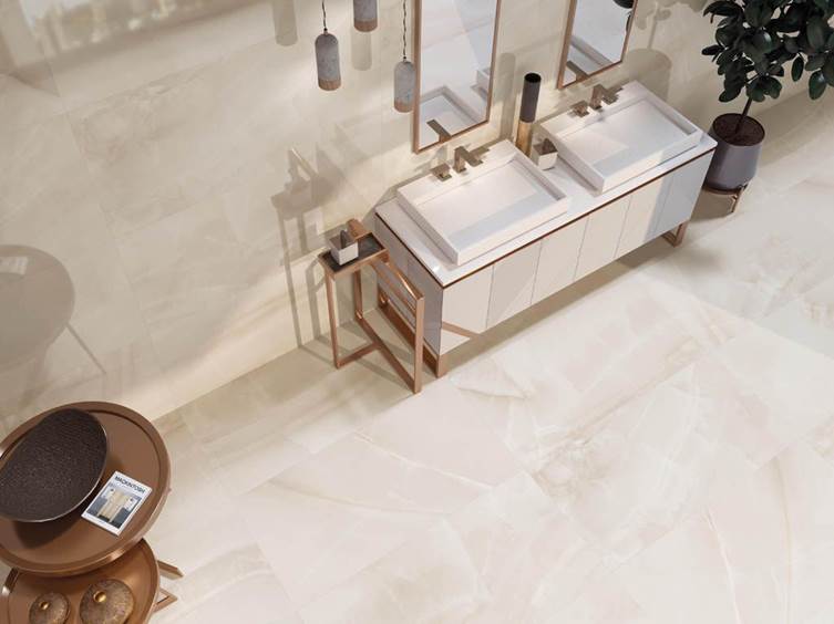 керамогранит под камень в пастельных тонах